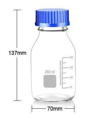 High Quality Transparent Reagent Bottle 250ml