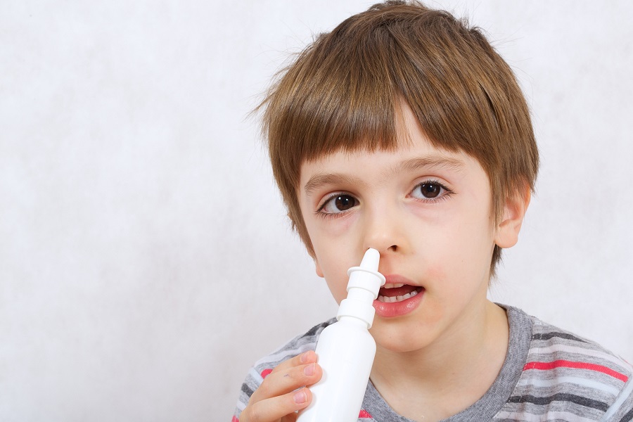 Children Use Nasal Spray