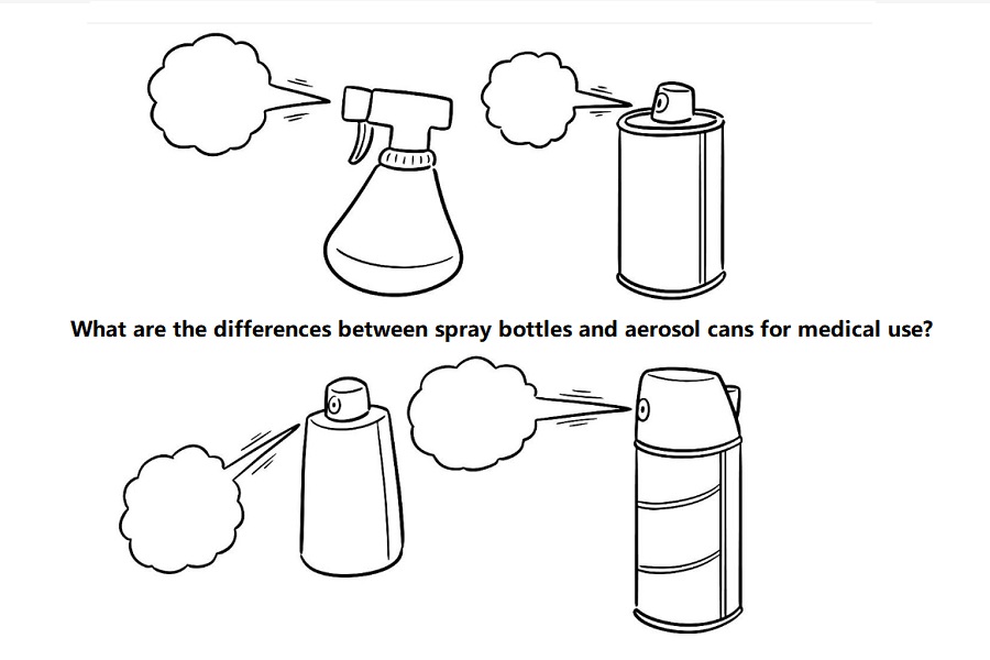 differences between spray bottles and aerosol cans